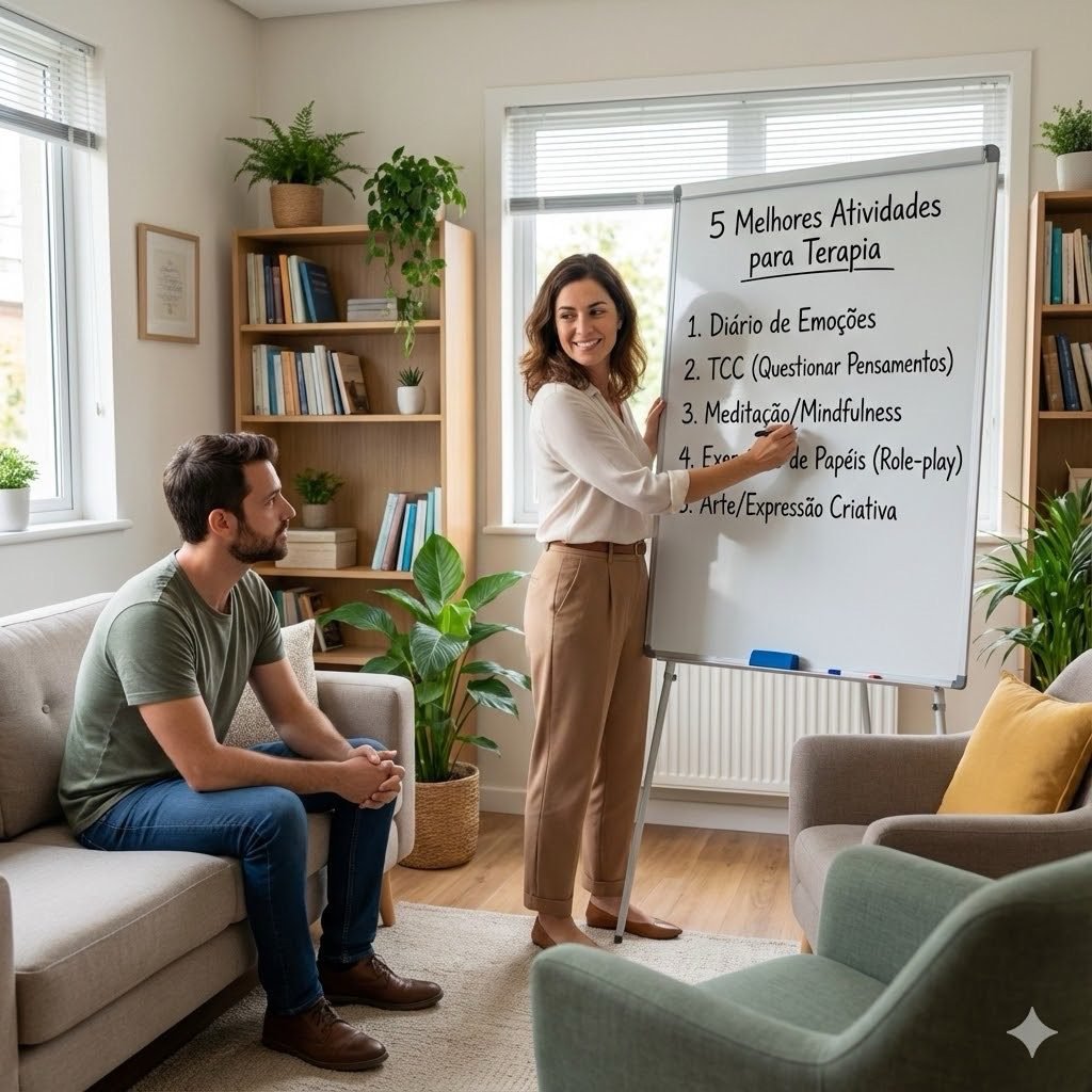 Psicóloga atendendo paciente em sessão sobre narcisismo e abuso emocional. 
