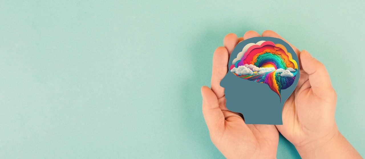 Ilustração de autoimagem distorcida representando o narcisismo