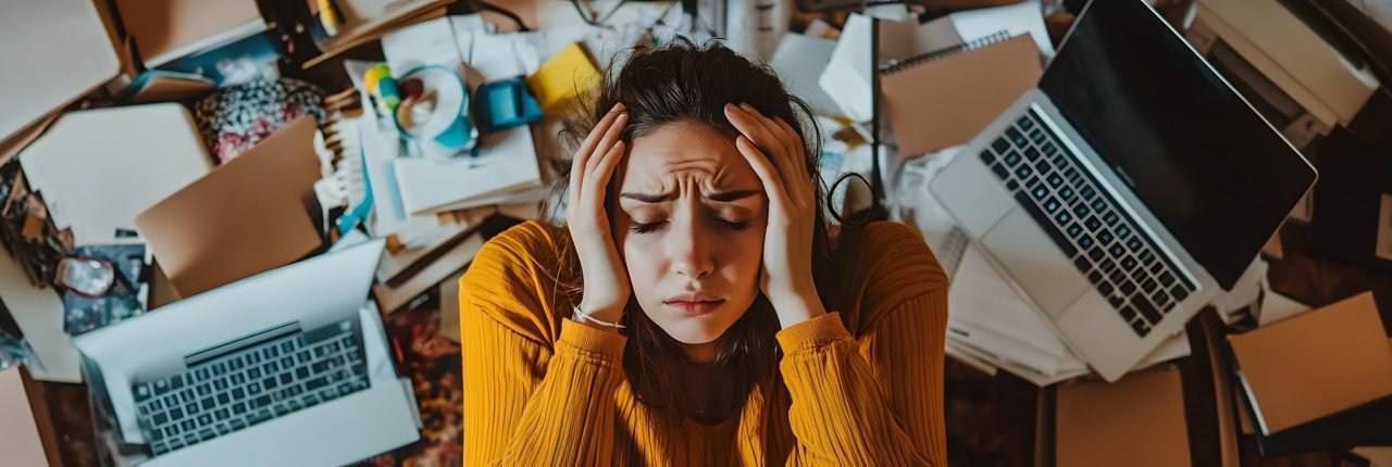 Psicóloga Luana Amaral oferecendo terapia online para estresse e sobrecarga emocional, ajudando na organização das emoções e no alívio da tensão do dia a dia.