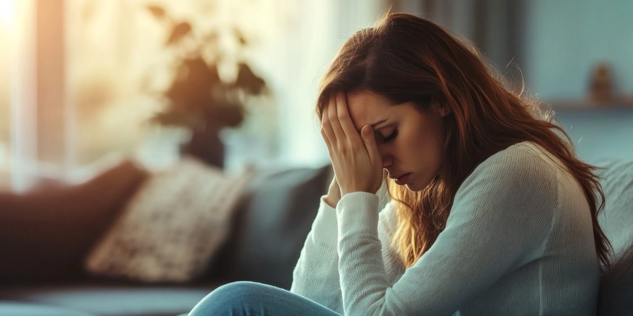 Infográfico mostrando onde a ansiedade afeta o corpo humano